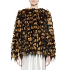 Dries Van Noten Reese Short faux-fur jacket