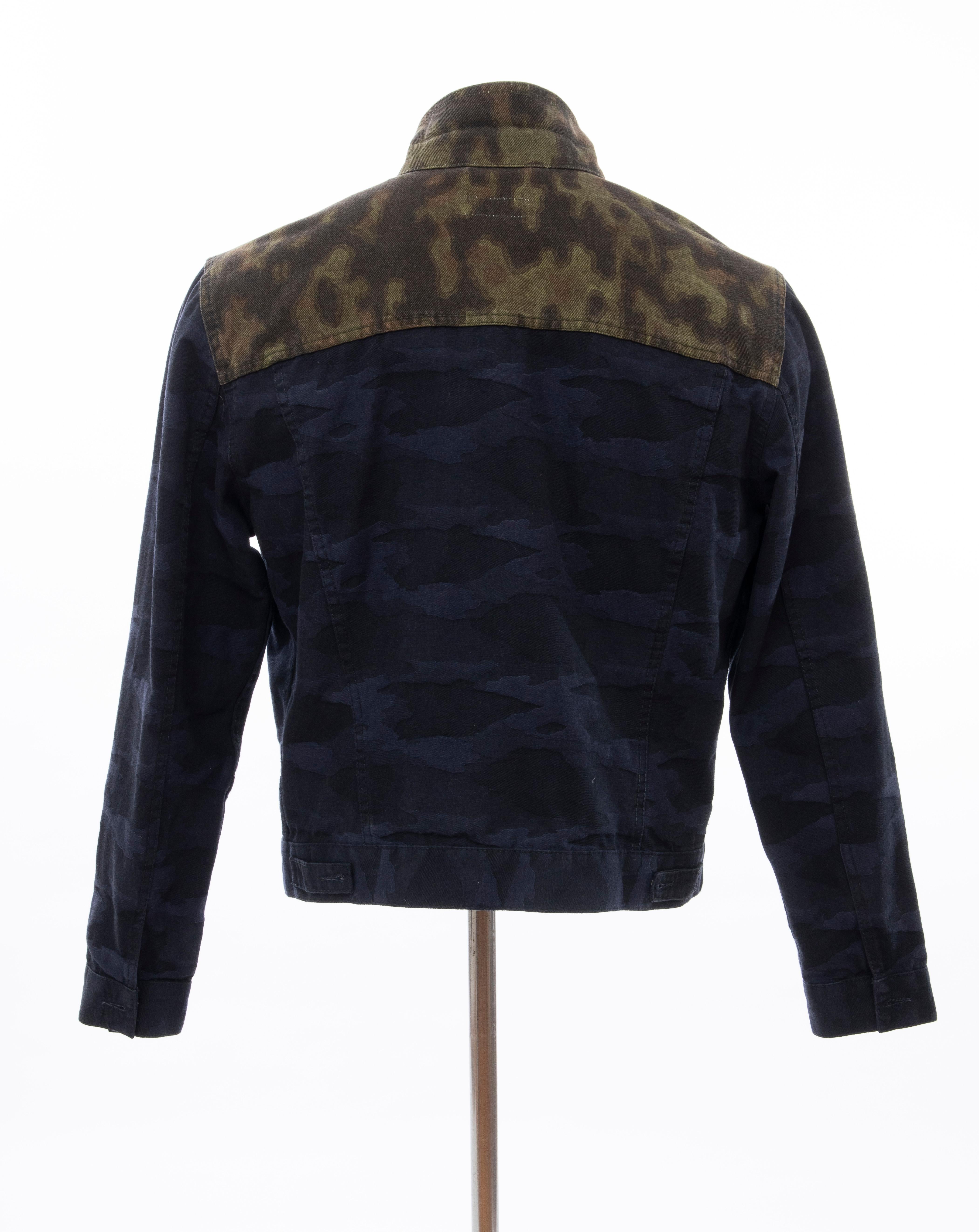 Dries van Noten Runway Men's Cotton Camouflage Chore Jacket, Spring 2013 4