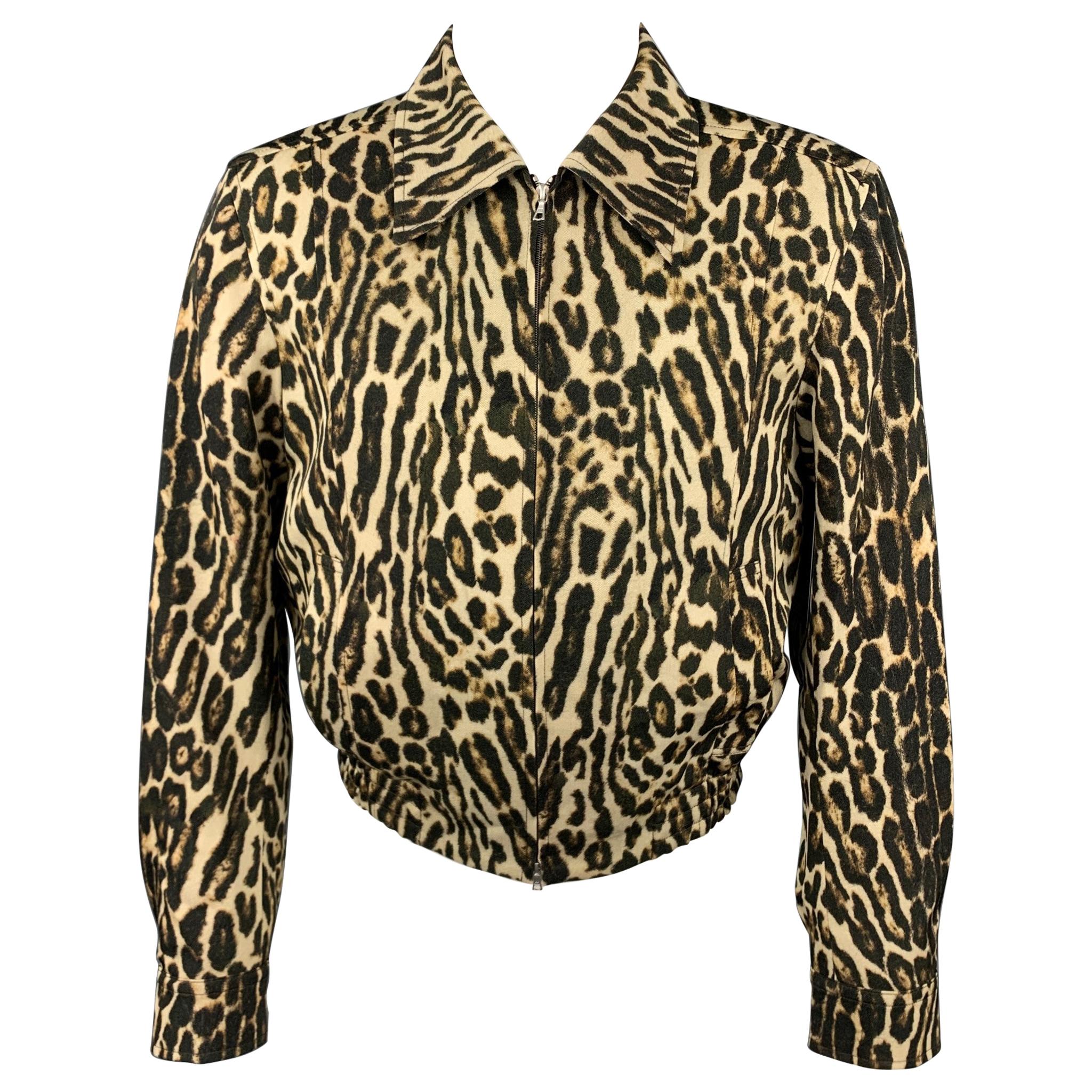 leopard print jacket size 20