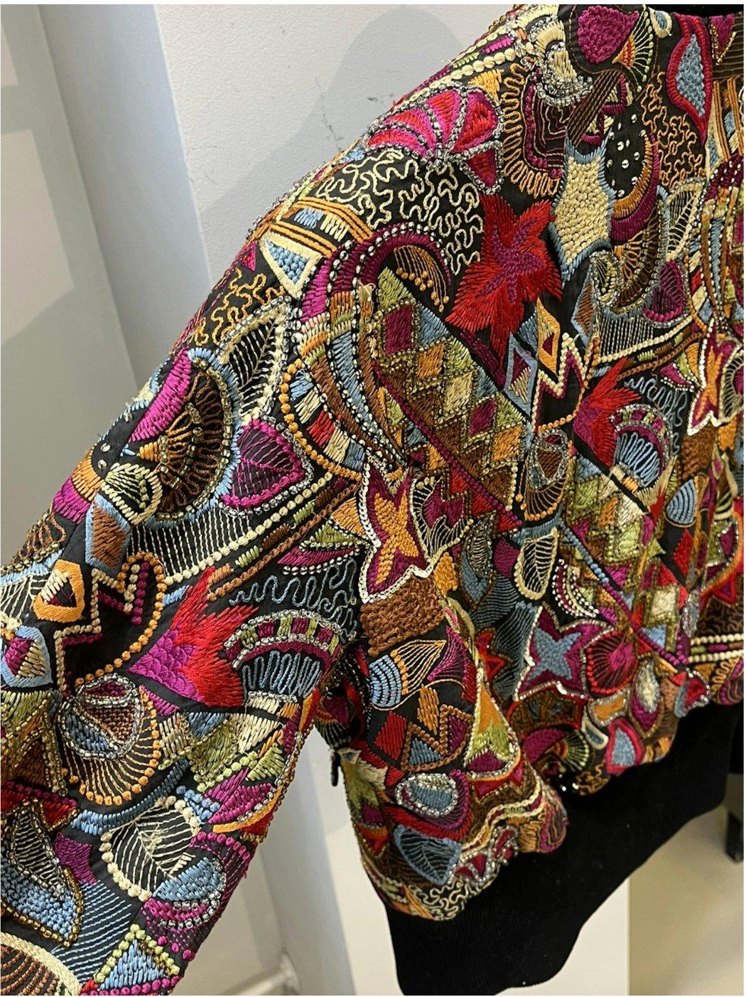 Dries van Noten Sequin Embroidered Bomber Jacket 1