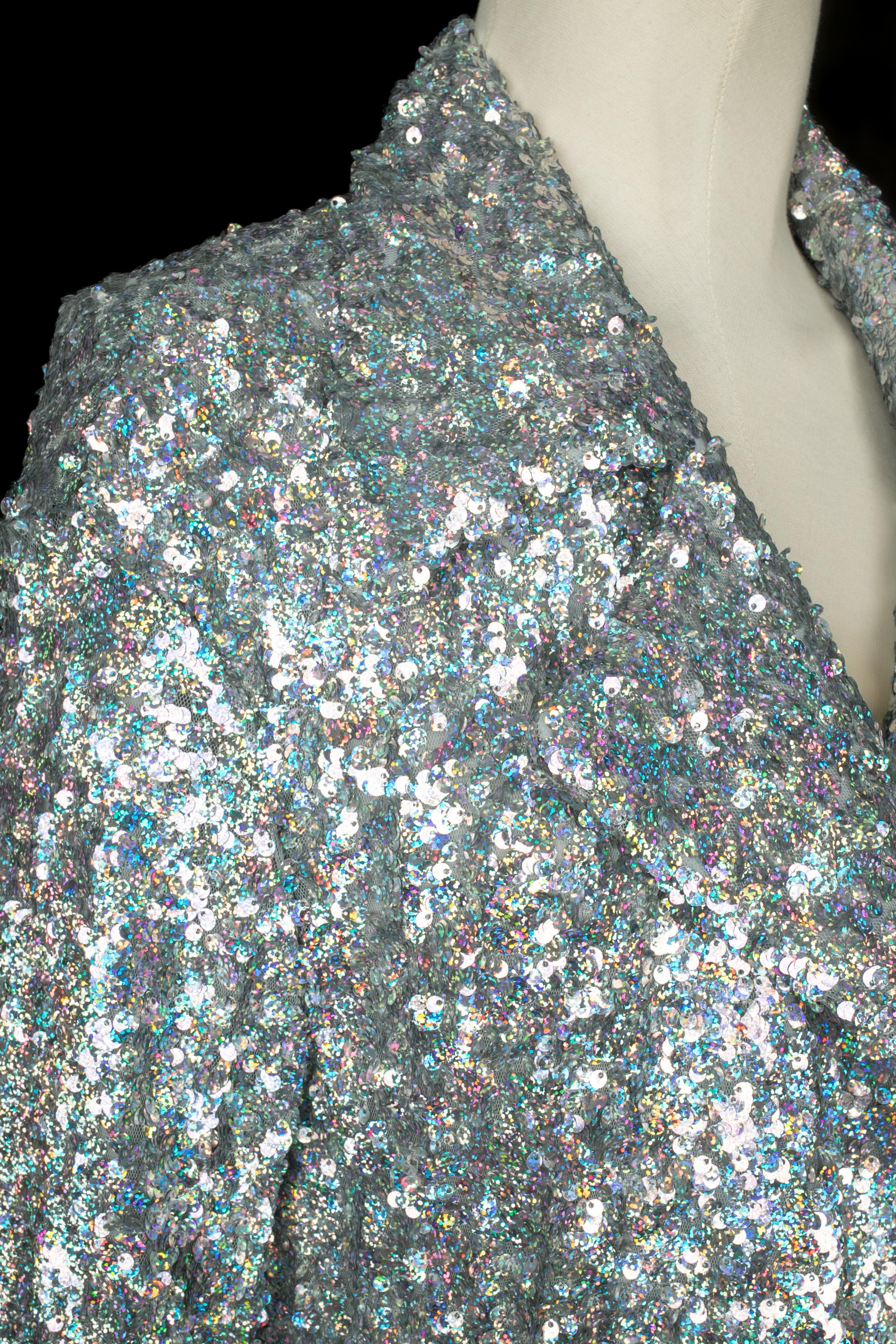 Dries Van Noten sequined coat Fall 2022 Pour femmes en vente