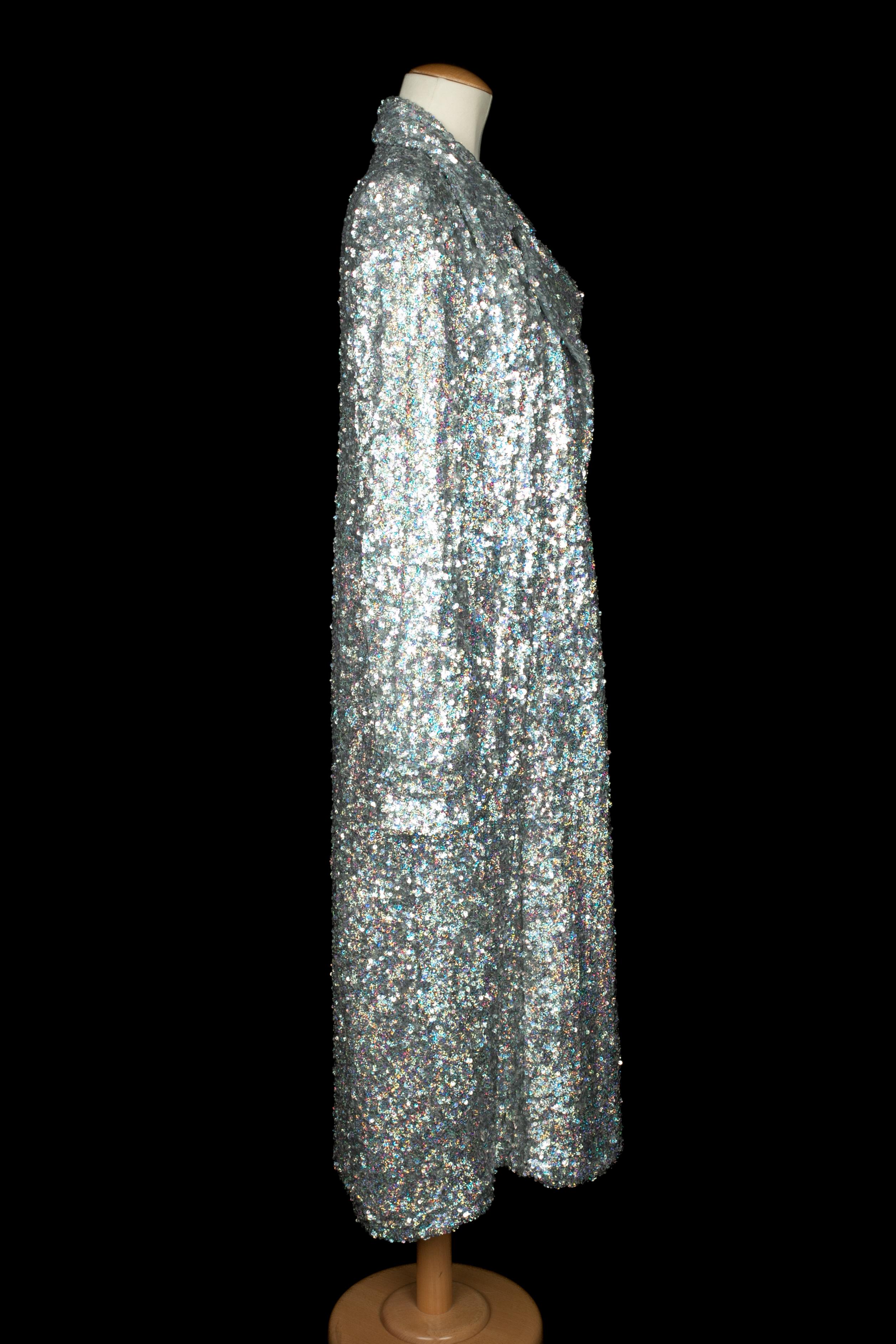 Dries Van Noten sequined coat Fall 2022 en vente 2