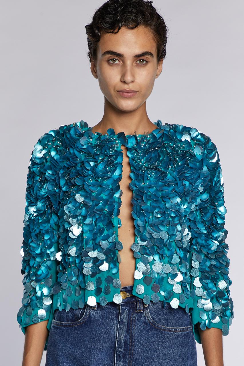 Dries Van Noten  Sequinned Bolero  A/W 2020 For Sale 5