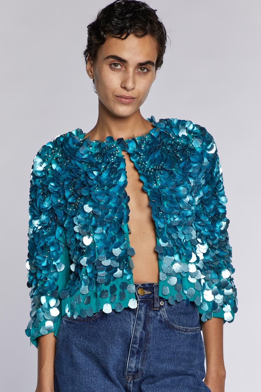 Women's Dries Van Noten  Sequinned Bolero  A/W 2020 For Sale