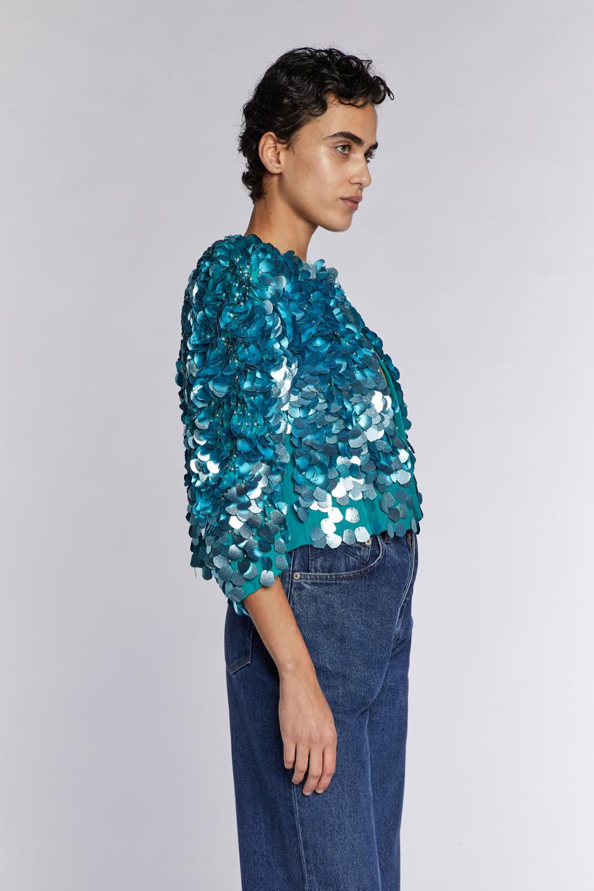 Dries Van Noten  Sequinned Bolero  A/W 2020 For Sale 1