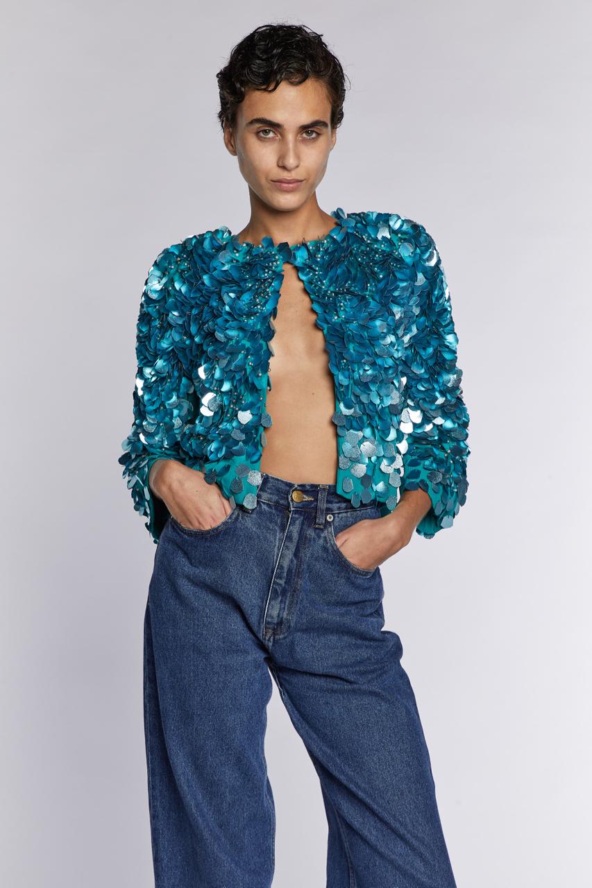 Dries Van Noten  Sequinned Bolero  A/W 2020 For Sale 2