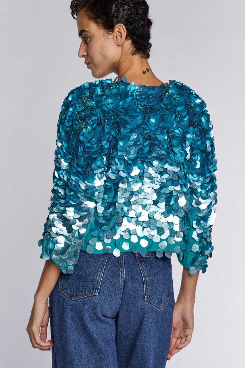 Dries Van Noten  Sequinned Bolero  A/W 2020 For Sale 3