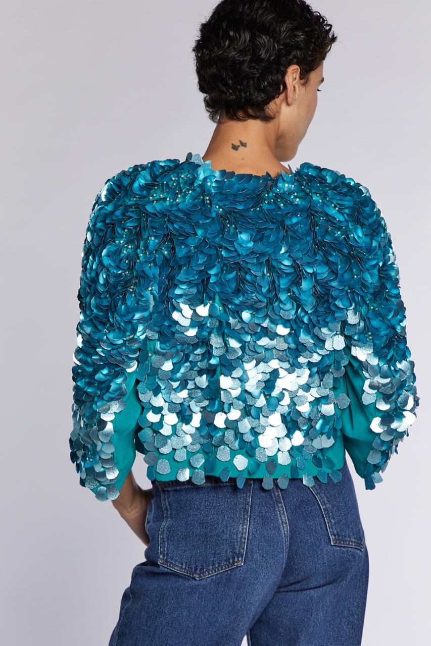 Dries Van Noten  Sequinned Bolero  A/W 2020 For Sale 4