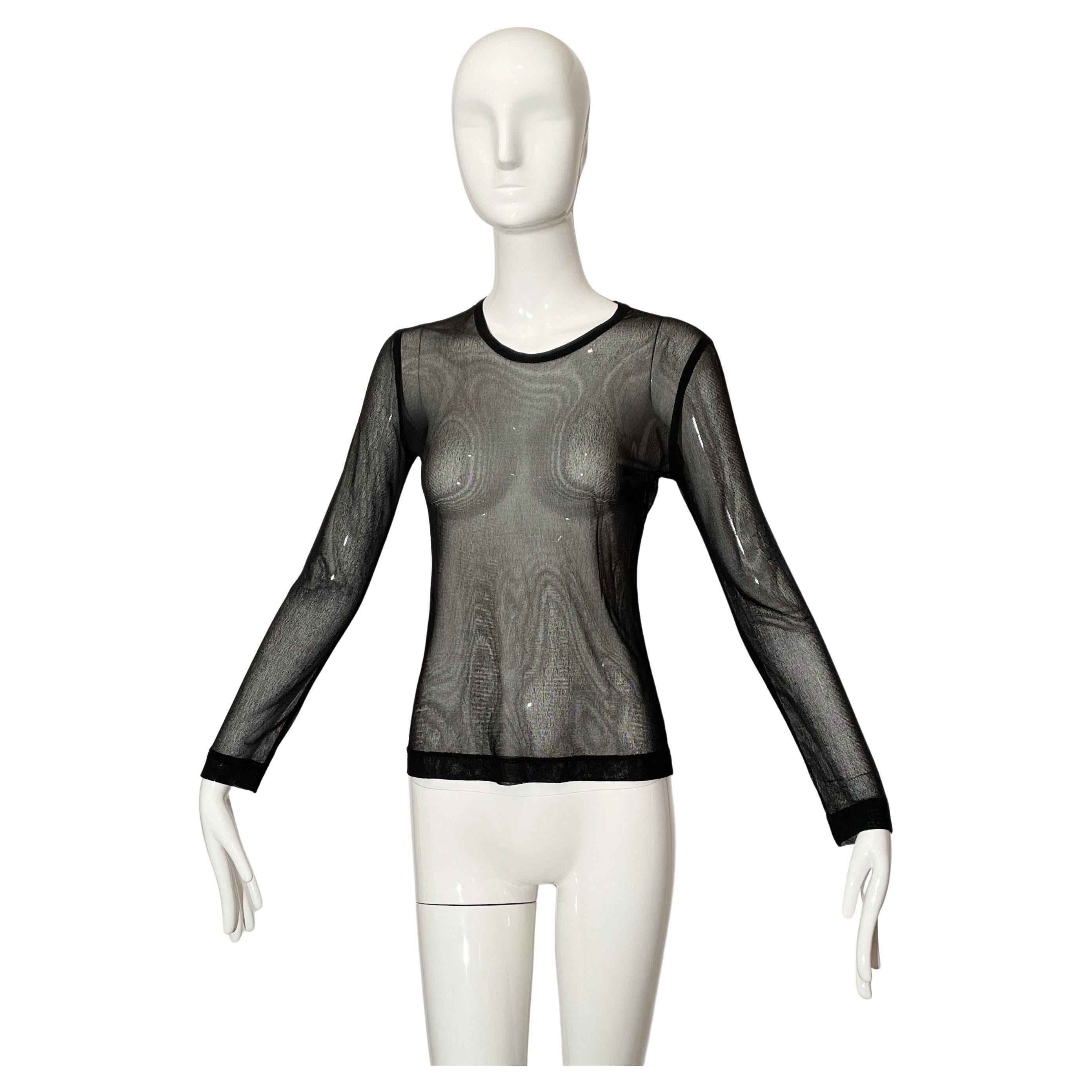 Dries Van Noten Sheer Blouse For Sale