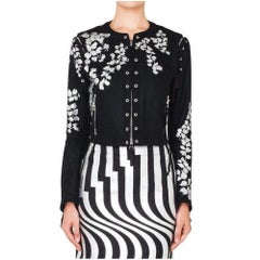 Dries Van Noten Shoelace Detail Vivca Print Jacket FR42