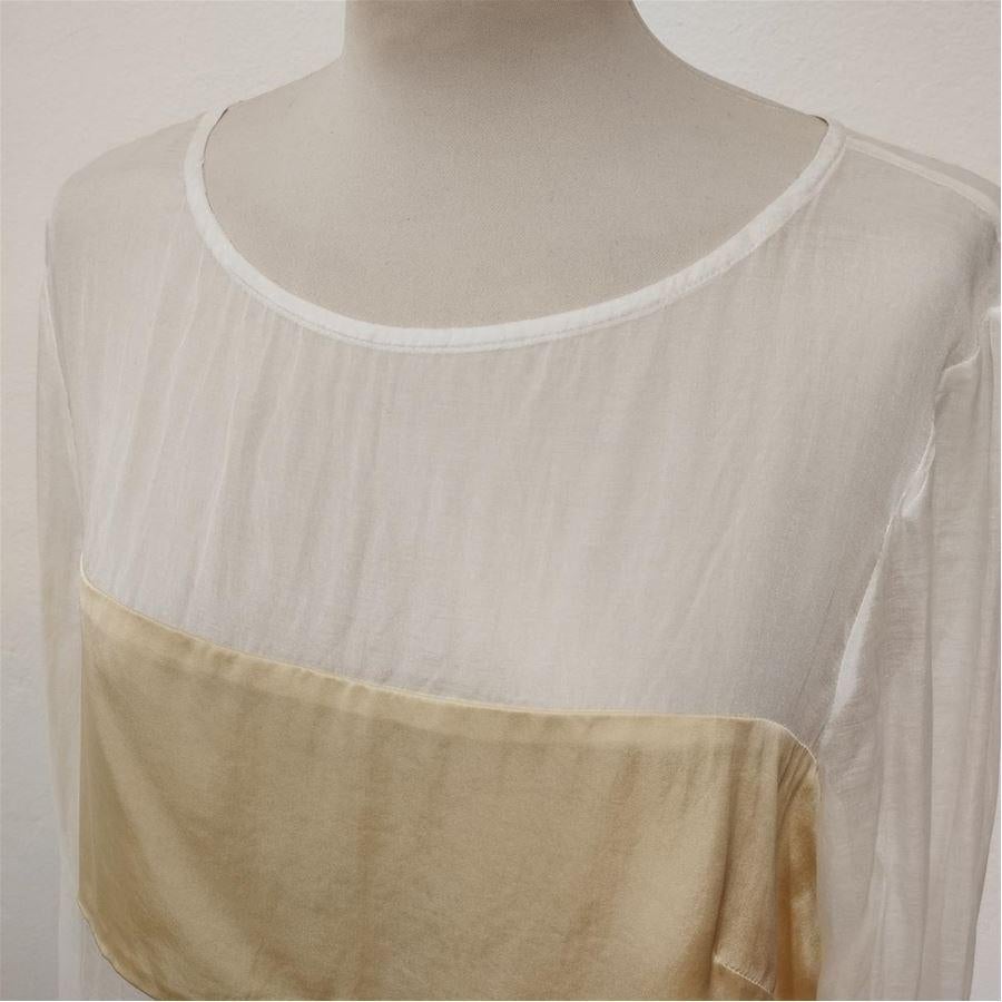 Brown Dries Van Noten Silk blouse size 46 For Sale