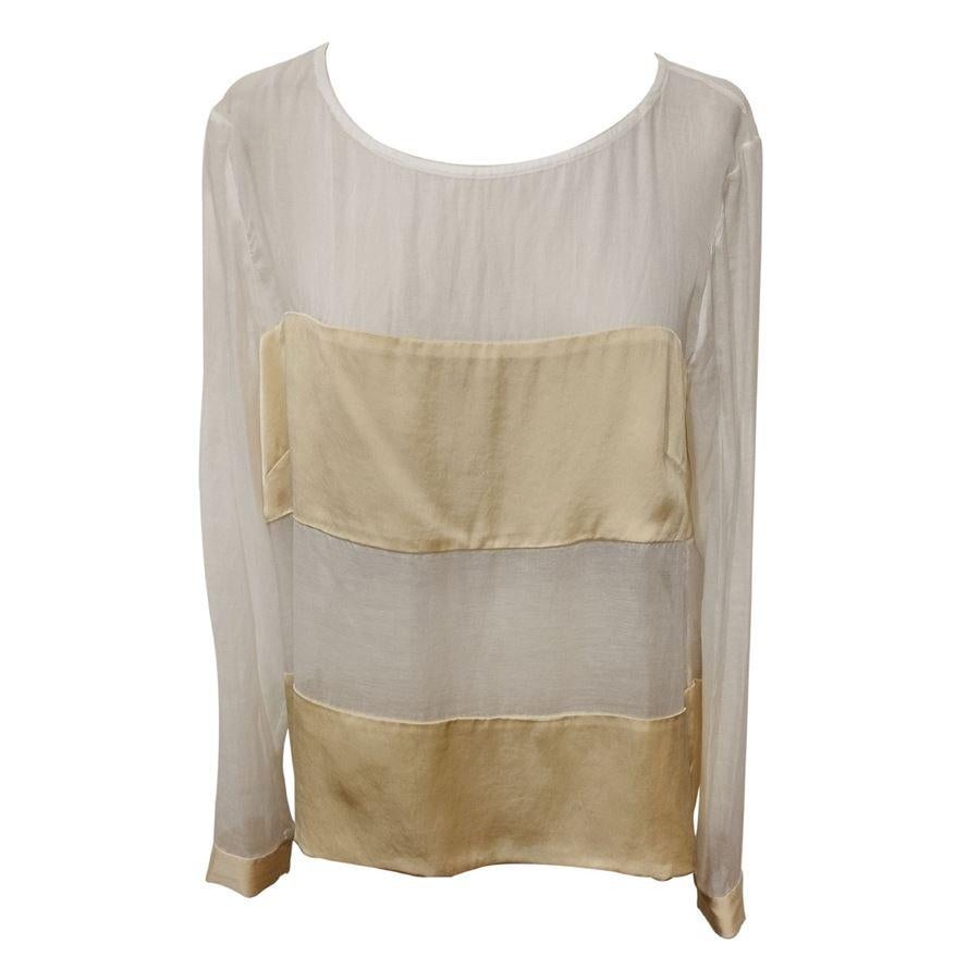 Dries Van Noten Silk blouse size 46 For Sale