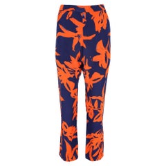 Pantalon en soie à imprimé floral de Dries Van Noten
