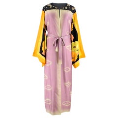 Dries Van Noten Silk Kimono With Contrasting Sleeves - Estimated Size M 