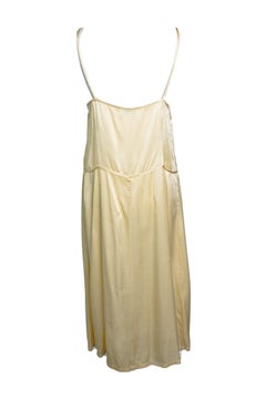 Dries van Noten, silk slip dress in yellow