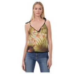 Dries Van Noten Silk Tied Shoulder Tank Top Size XS
