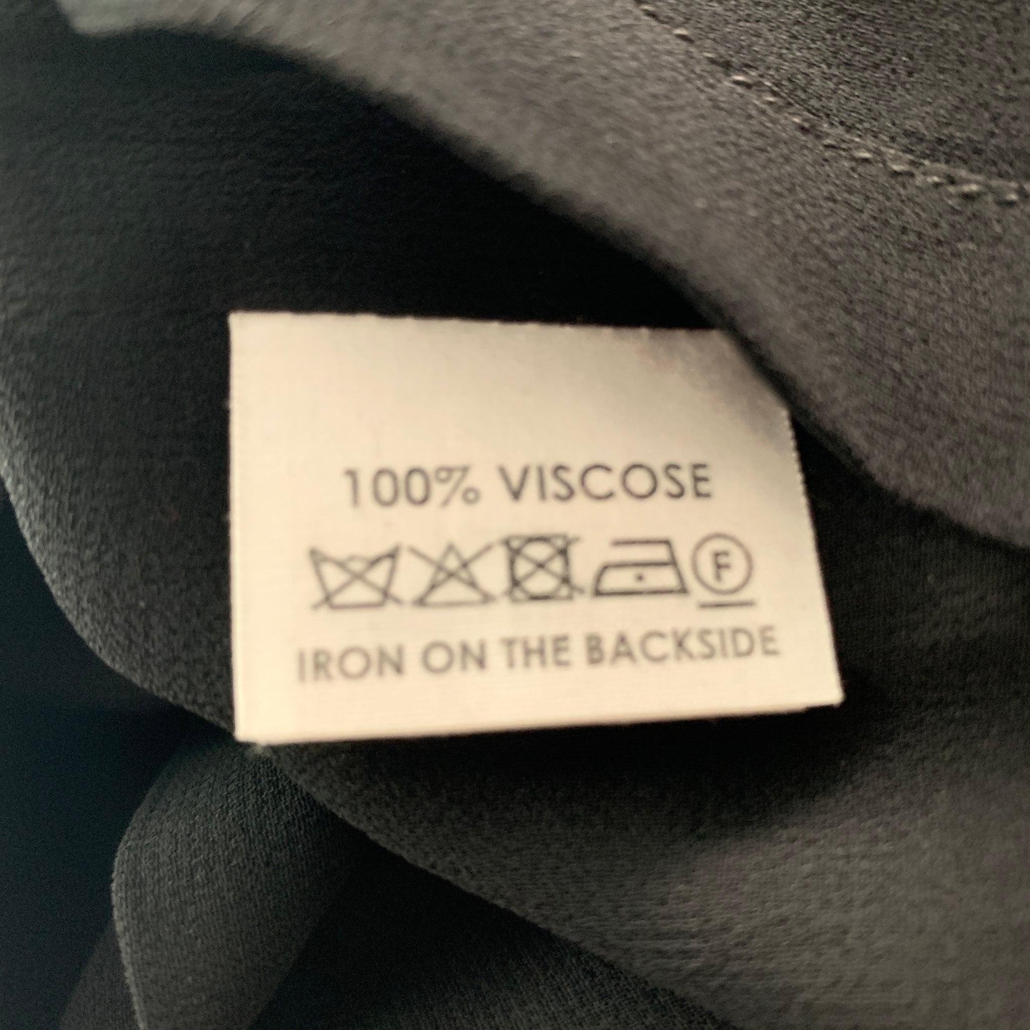 Women's DRIES VAN NOTEN Size 2 Black Viscose Sequined Mini Dress For Sale