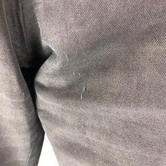 DRIES VAN NOTEN Size 30 Black Cotton &  Linen Wide Leg Casual Pants