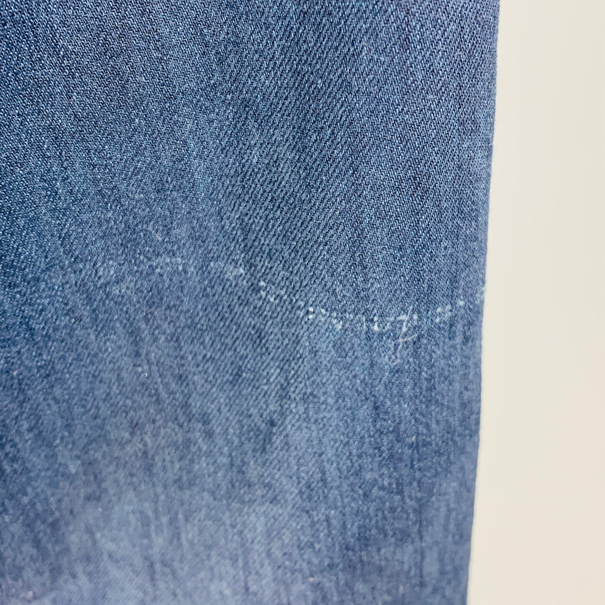 DRIES VAN NOTEN - Jean à 5 poches en coton bleu marine, taille 30 Bon état - En vente à San Francisco, CA