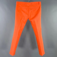 DRIES VAN NOTEN Size 32 Orange Cotton Casual Pants