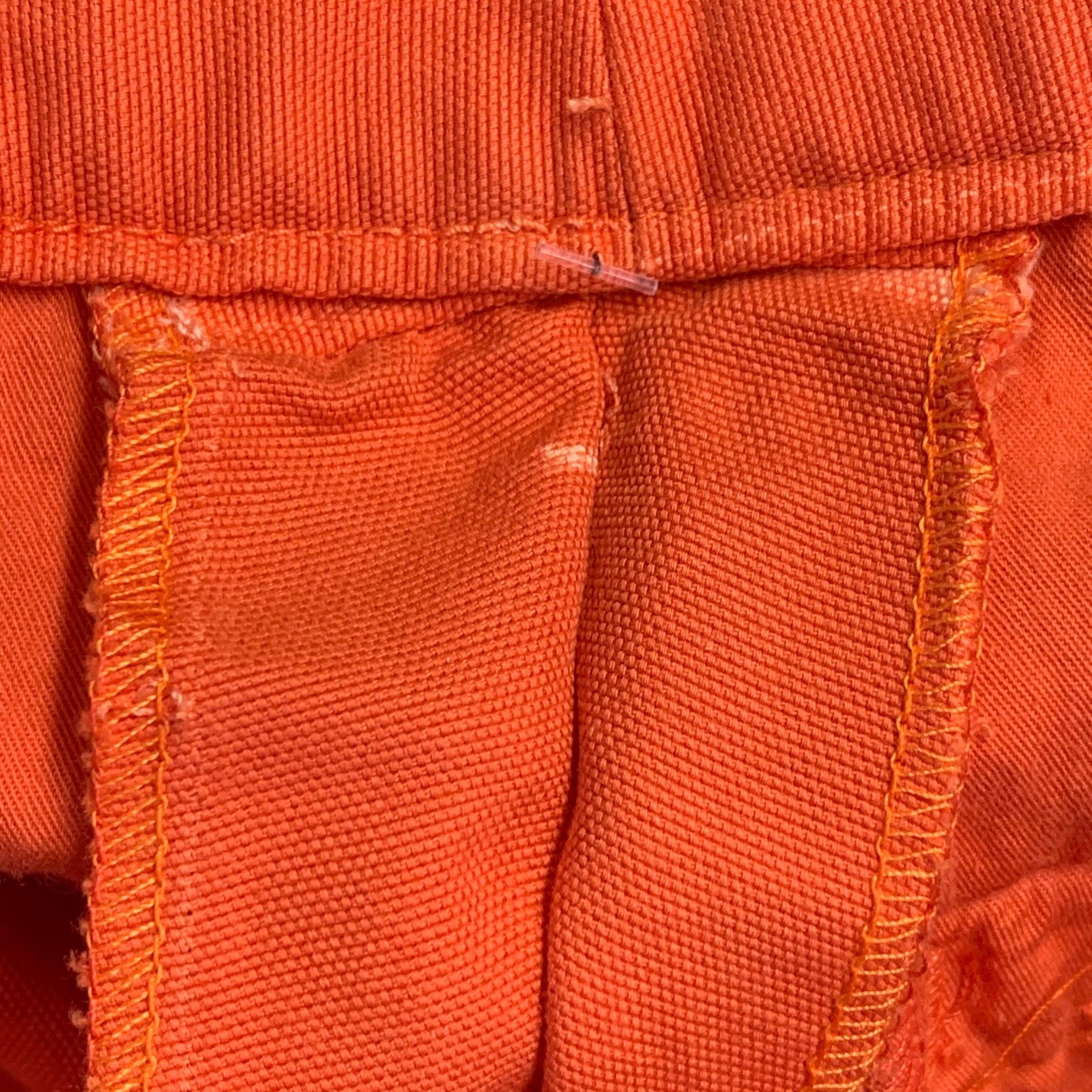 DRIES VAN NOTEN Size 32 Orange Cotton Casual Pants For Sale 1