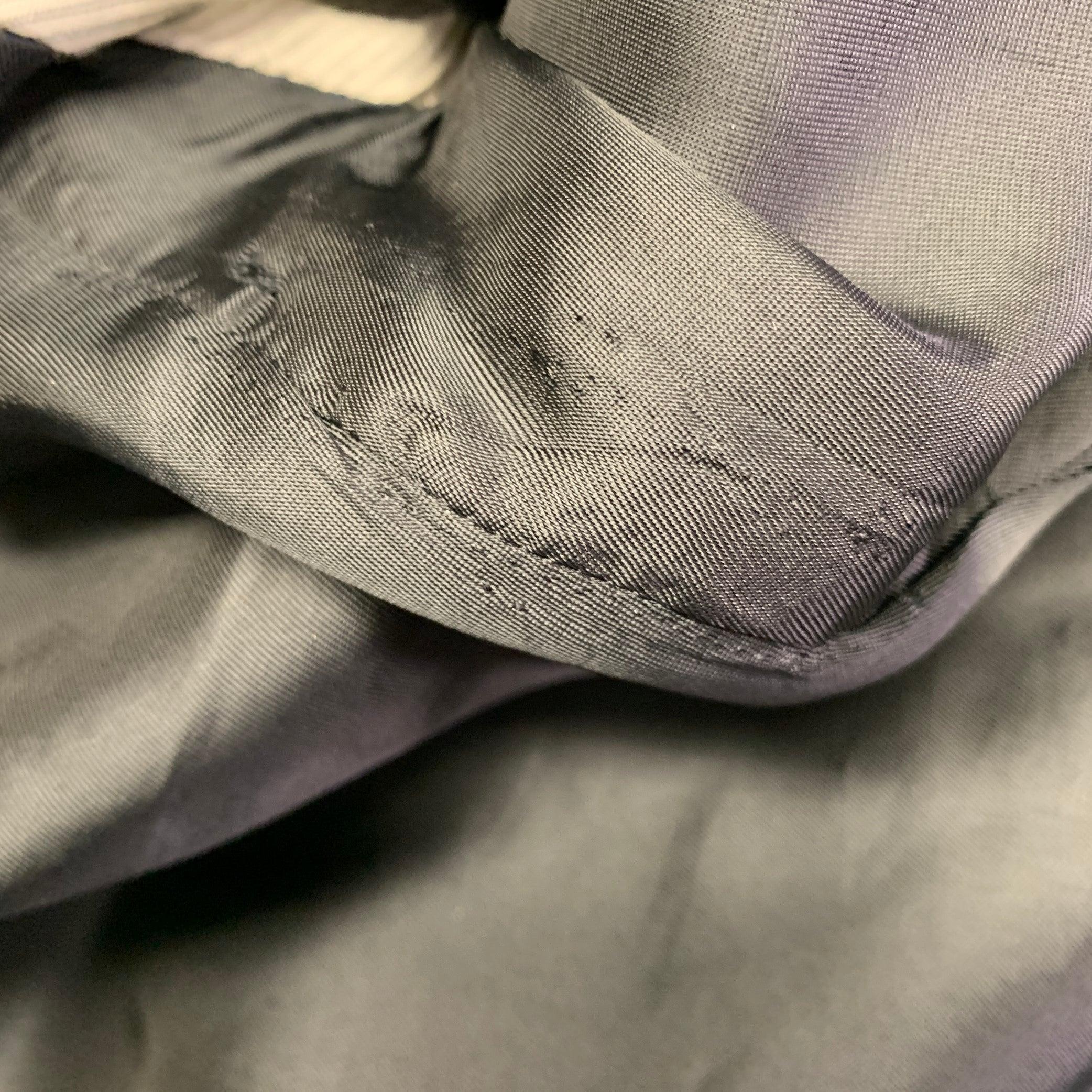 DRIES VAN NOTEN Size 36 Black Twill Double Breasted Jacket For Sale 2