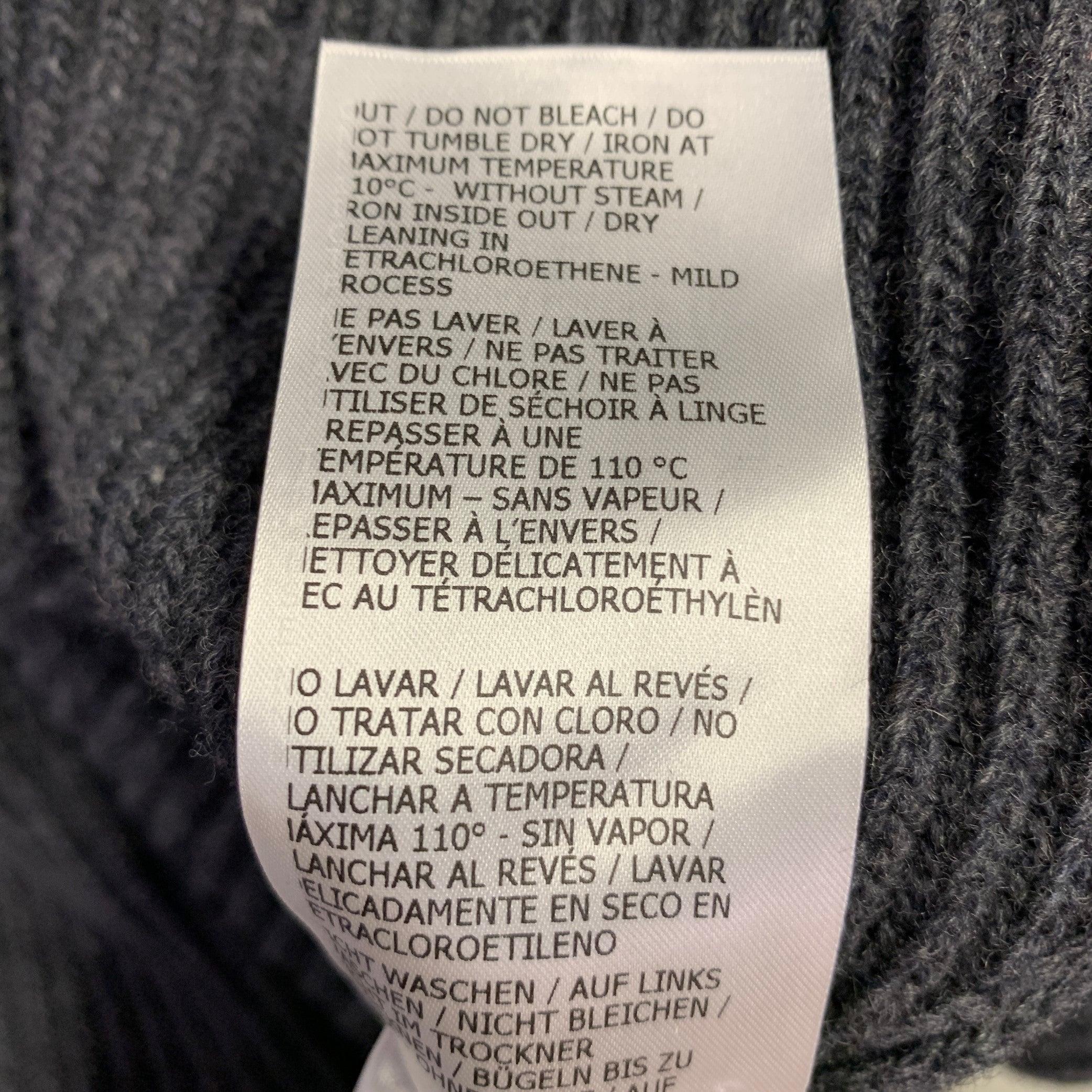 DRIES VAN NOTEN Size 36 Black Twill Double Breasted Jacket For Sale 3