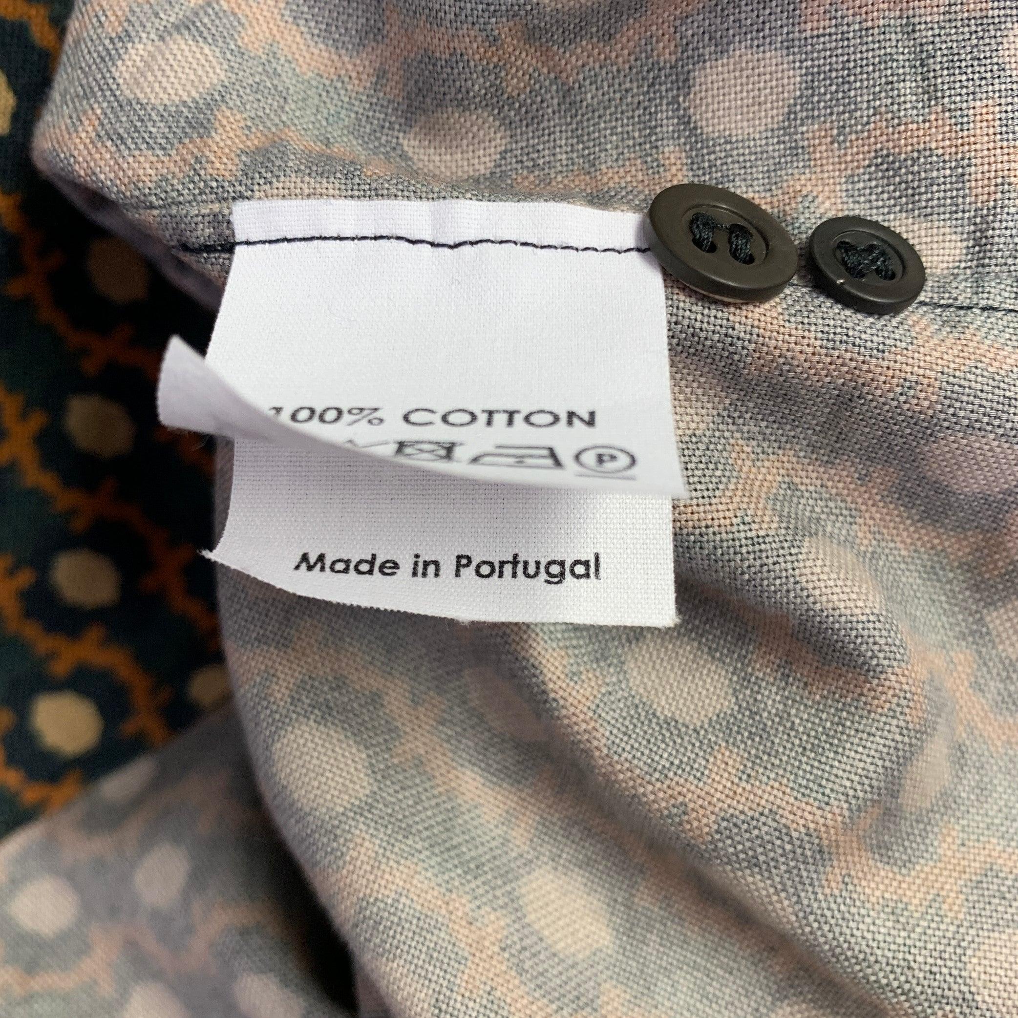 DRIES VAN NOTEN Size 40 Grey Burgundy Glenplaid Long Sleeve Shirt For Sale 1