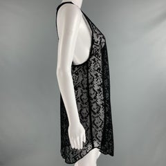 DRIES VAN NOTEN Size 6 Black Lace Tank Dress