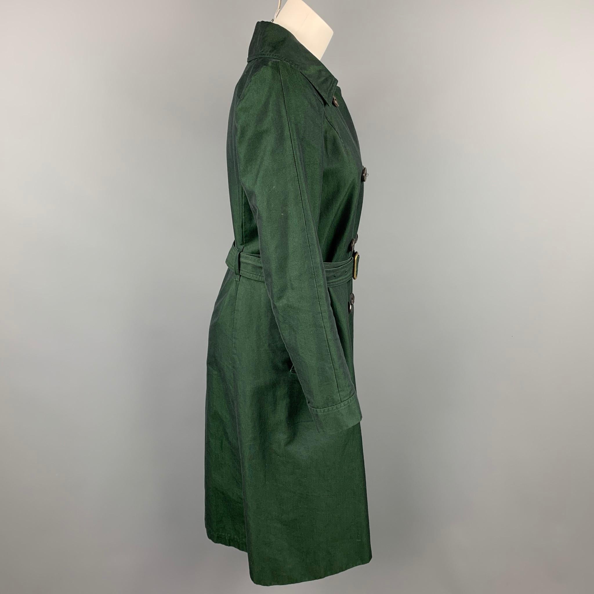 dark green double breasted coat