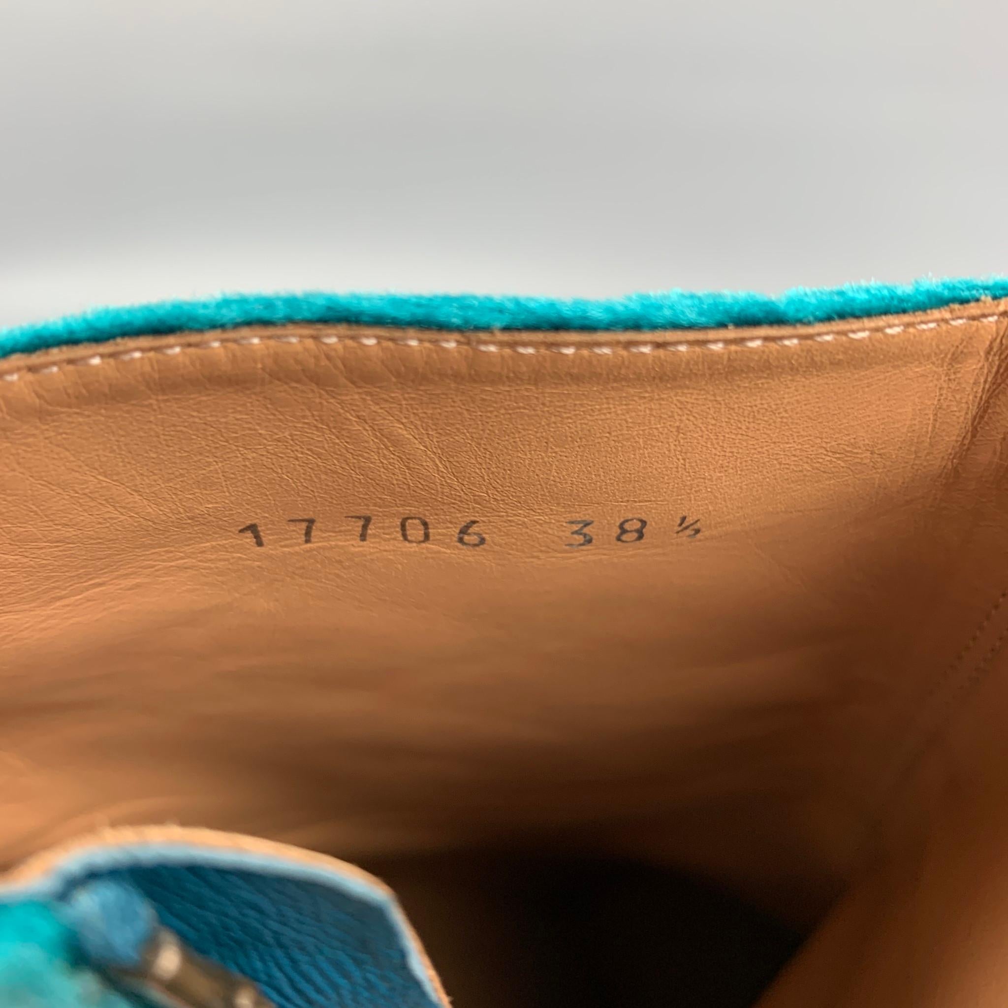 ankle boots turquoise