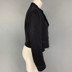 DRIES VAN NOTEN Size M Black Cotton Blend Double Breasted Jacket