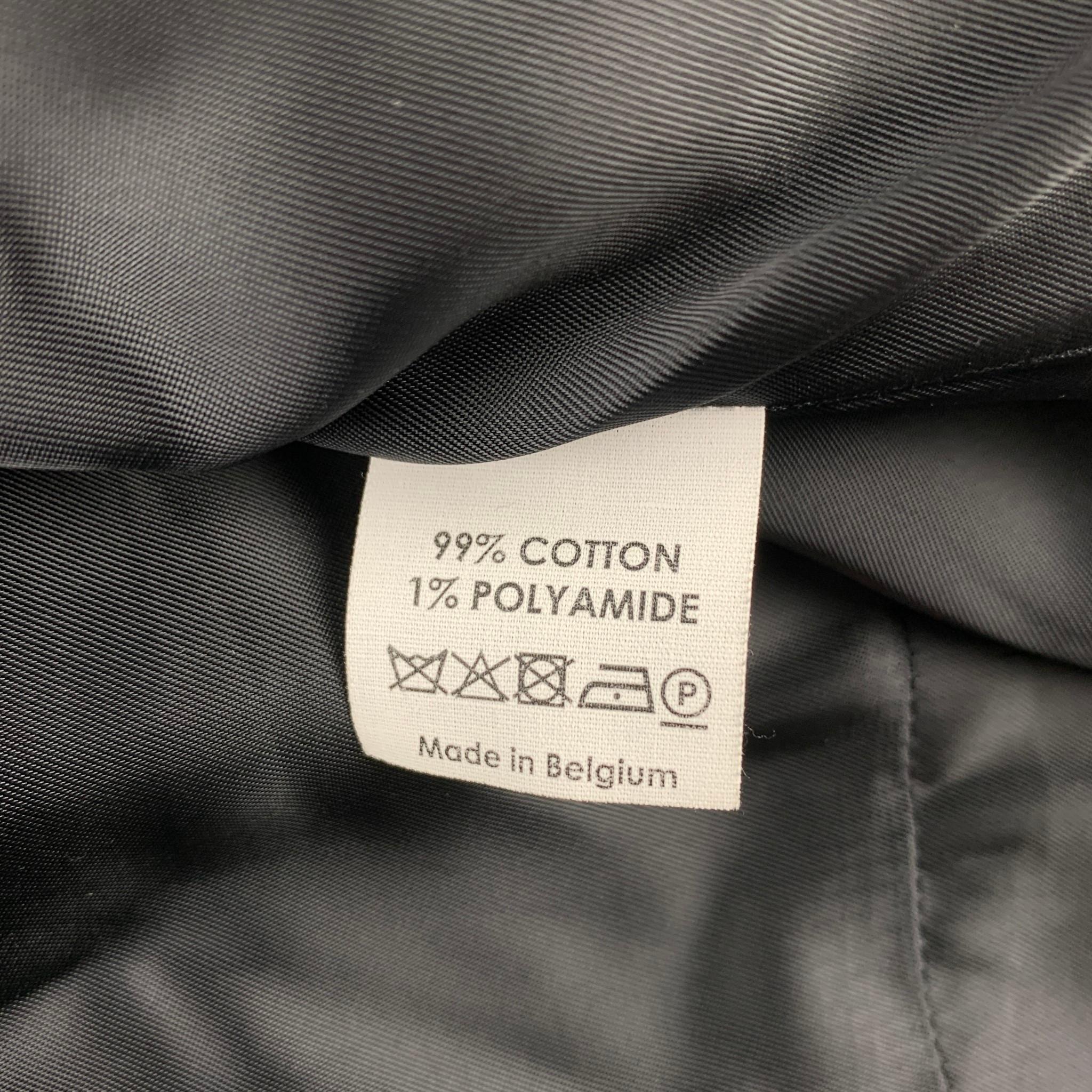 DRIES VAN NOTEN Size S Black Cotton / Polyamide Oversized Jacket 1