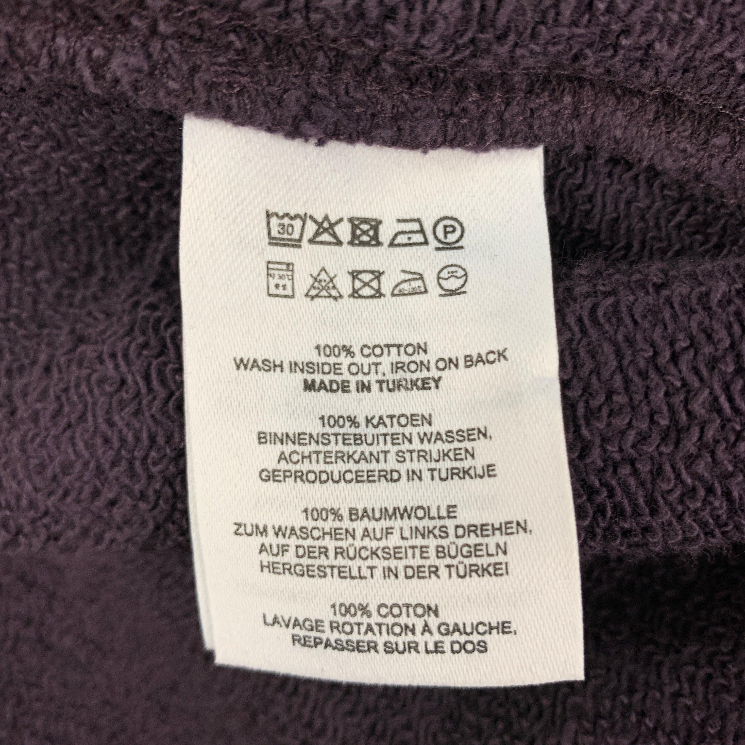 DRIES VAN NOTEN Size S Purple Mauve Zodiac Graphic Cotton Oversized Sweatshirt For Sale 1