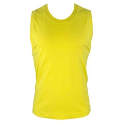 DRIES VAN NOTEN Size S Yellow Sleeveless T-shirt