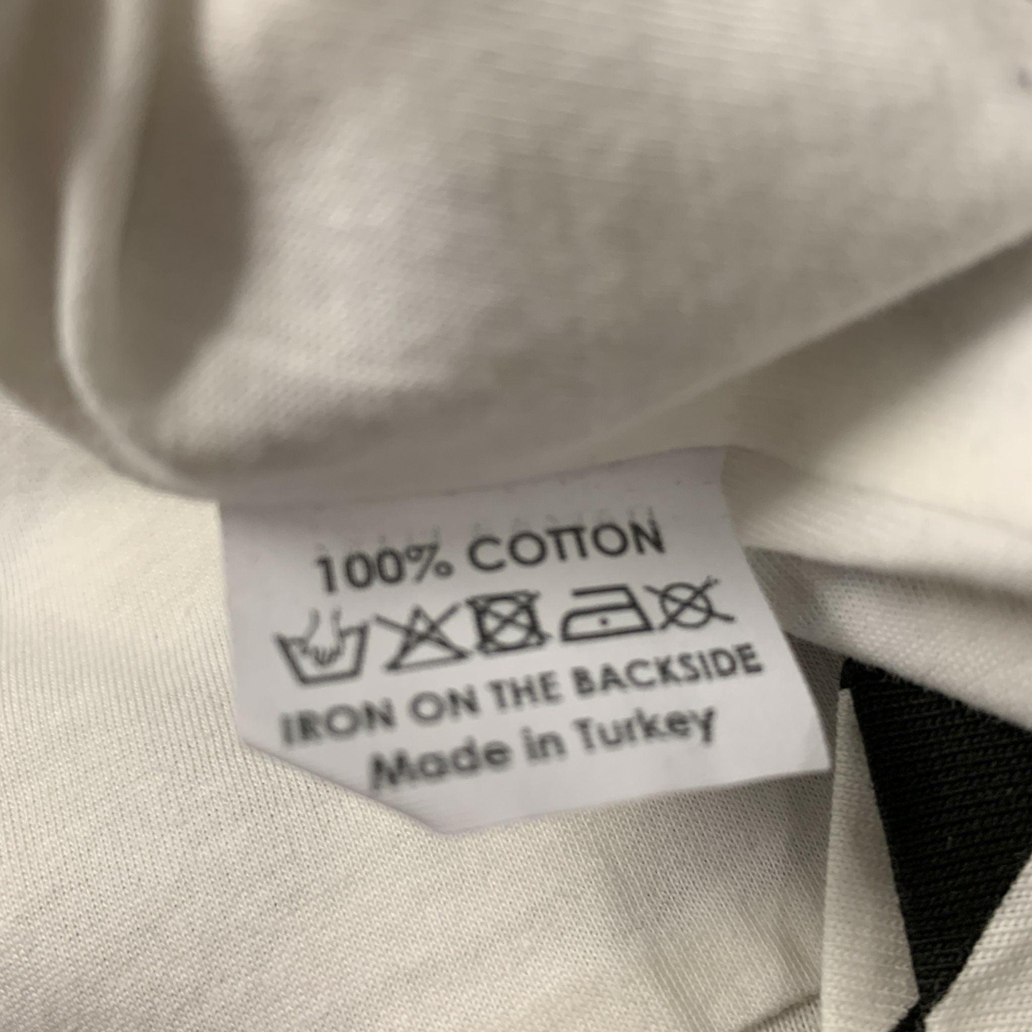DRIES VAN NOTEN Size XS Black & White Cotton Stripe Sleeveless Casual Top For Sale 1