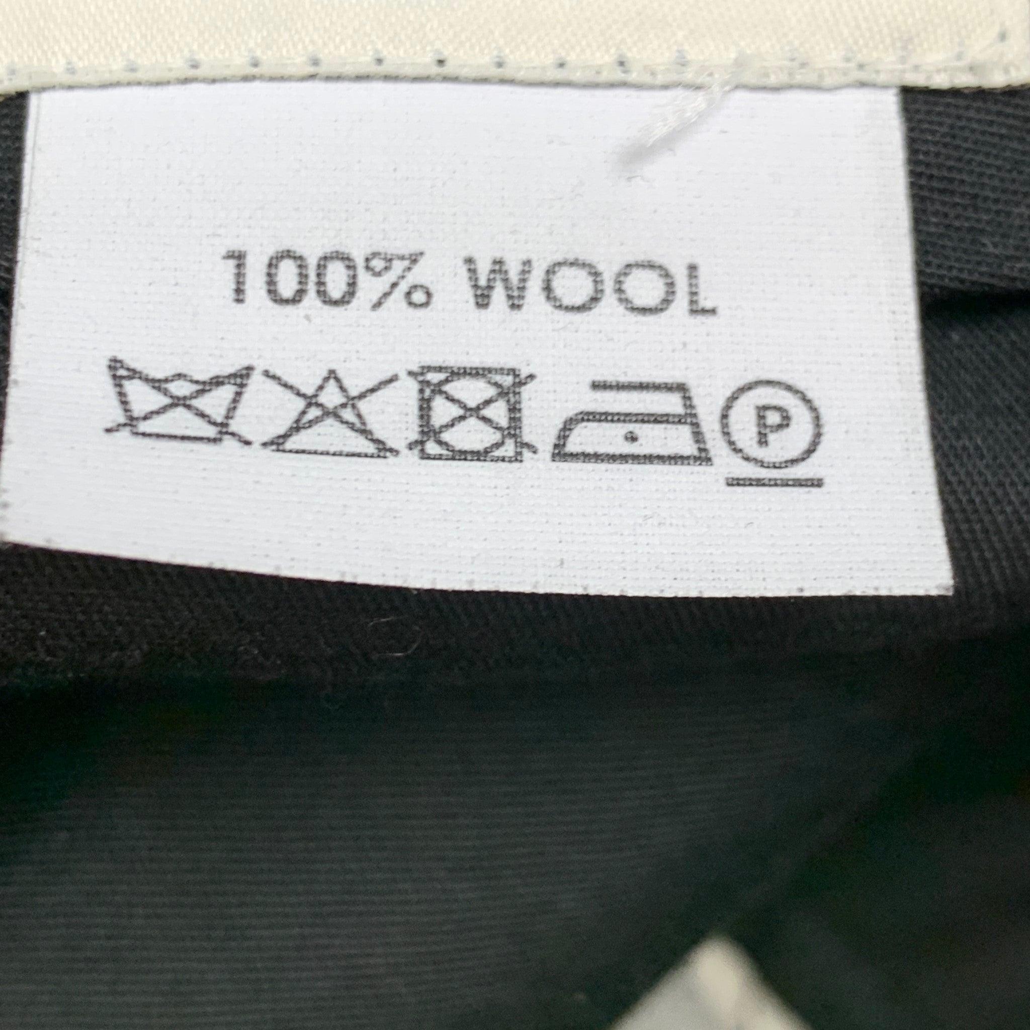 DRIES VAN NOTEN SS 20 Size 30 Black Tan Animal Print Wool Zip Fly Dress Pants In Good Condition For Sale In San Francisco, CA
