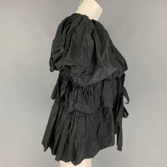DRIES VAN NOTEN SS 20 Size XS Black Polyester Taffeta Jacket