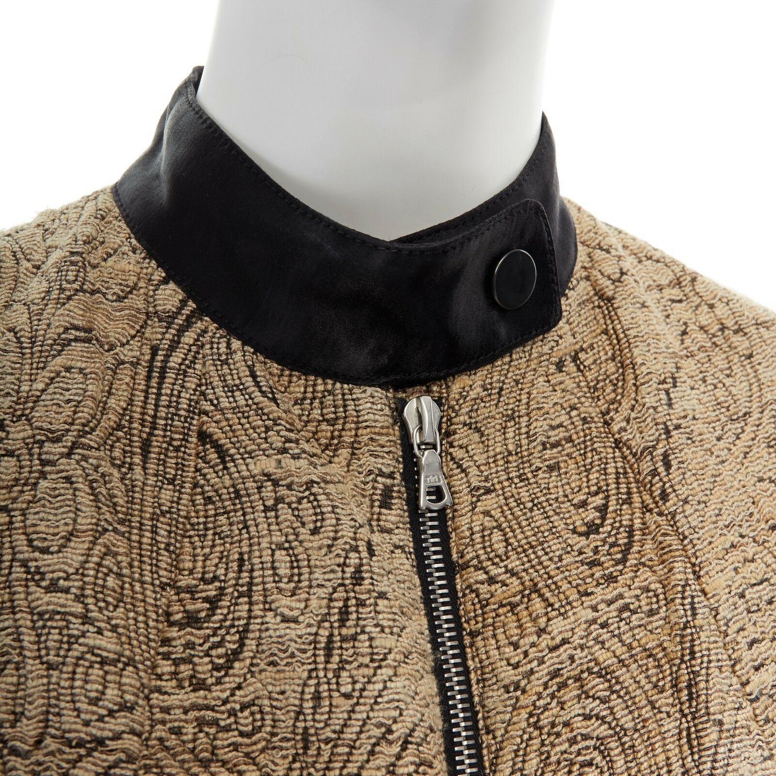 DRIES VAN NOTEN SS15 gold ethnic embroidered brocade harness vest top FR36 S 2