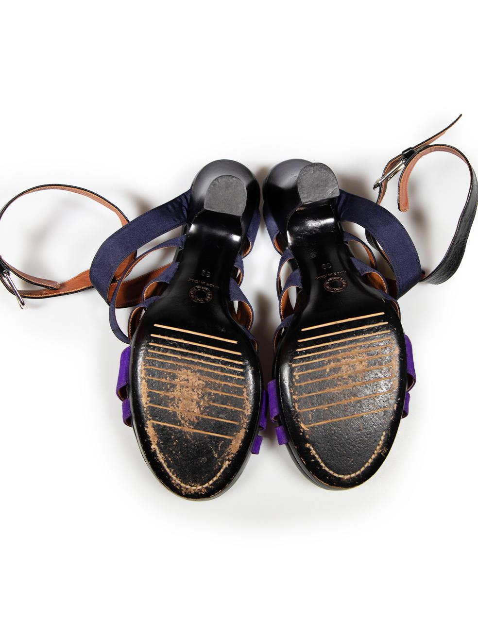 Dries Van Noten Strappy High Heeled Sandals Size IT 39 In Excellent Condition In London, GB