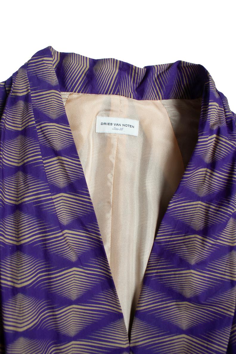 Dries van Noten, miniabito in popeline stampato Tanisha in vendita 2