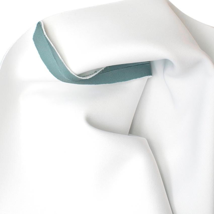 Gray Dries Van Noten Teal Floral-print stretch-jersey midi dress - Size US8