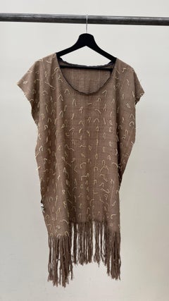 Dries van Noten Vintage Women's Silk Tunic, 1980s Hand Woven Design