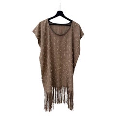 Dries van Noten Vintage Women's Silk Tunic, 1980s Hand Woven Design