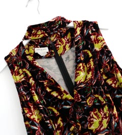 Dries Van Noten Vintage Fall 2001 Chocker Neck Velvet Dress