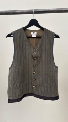 Dries van Noten Vintage Women's Cotton Waistcoat Circa 1980s Size 52