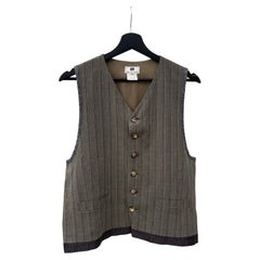 Dries van Noten Vintage Women's Cotton Waistcoat Circa 1980s Size 52