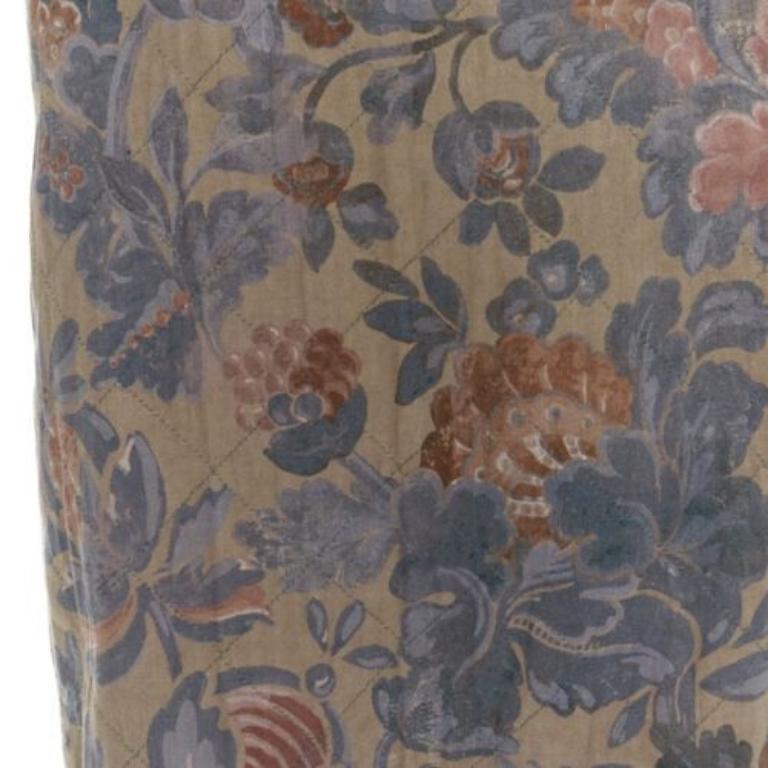 DRIES VAN NOTEN washed vintage floral diamond quilted dress IT36 XS 2