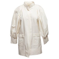 Dries Van Noten White Silk-Blend Jacket
