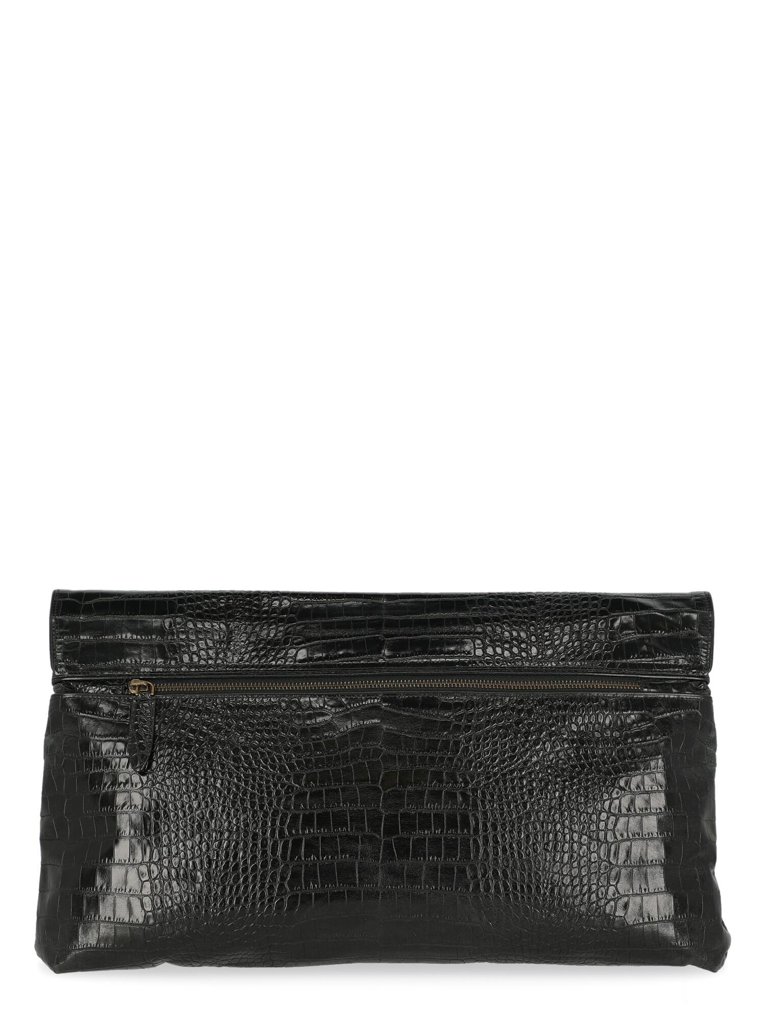 Women's Dries Van Noten Women Handbags Black Leather  For Sale